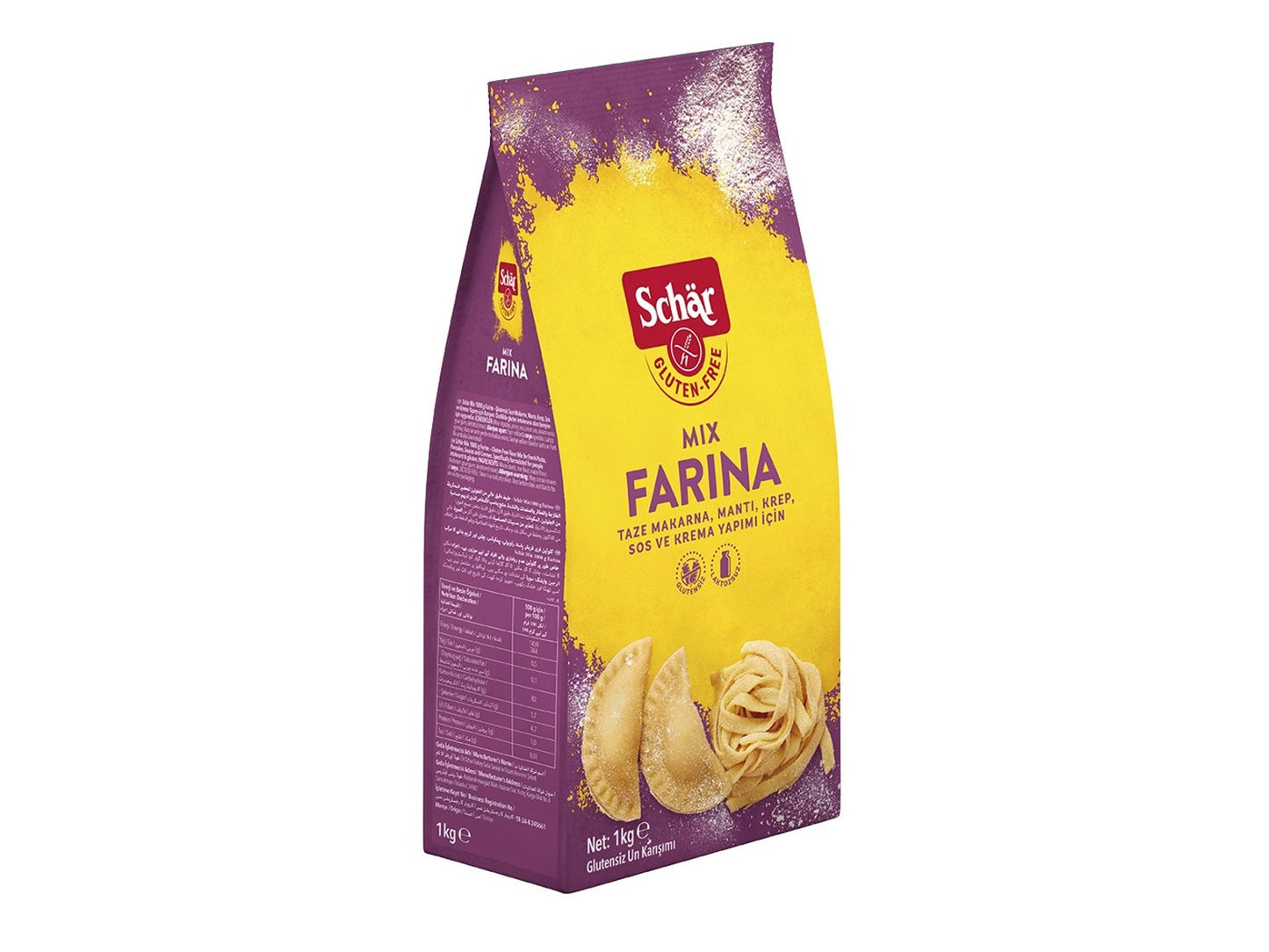 Schar Mix Farina Un – Glutensiz Makarna, Mantı Unu – 1KG